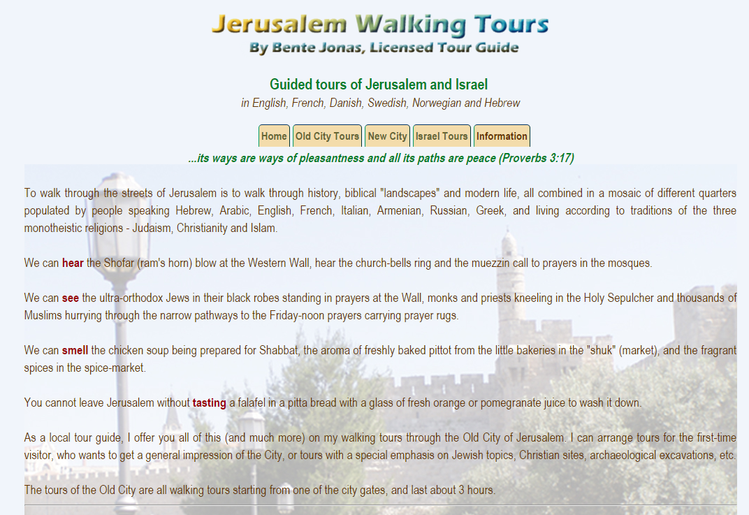 jerusalem walking tours